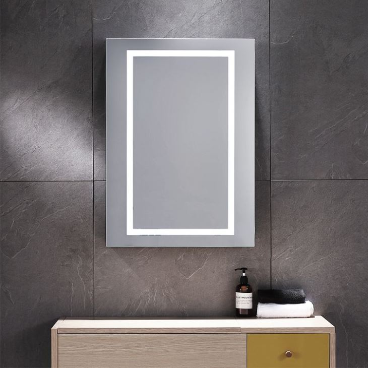 Drych colur gyda goleuadau LED