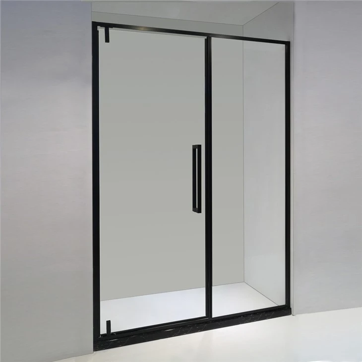 Black Framed Walk in Shower Screen
