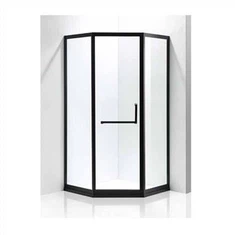 Drws cawod llithro du